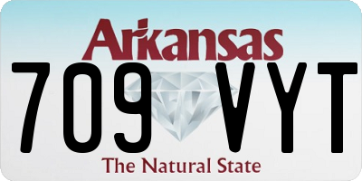 AR license plate 709VYT