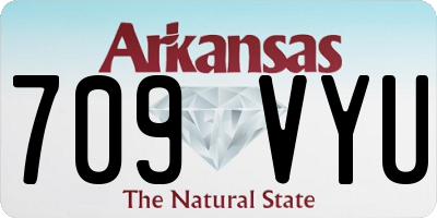 AR license plate 709VYU