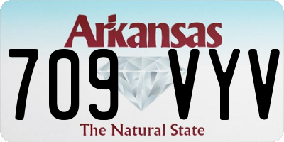 AR license plate 709VYV