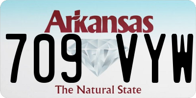 AR license plate 709VYW