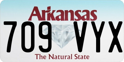 AR license plate 709VYX