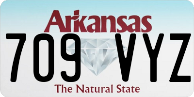 AR license plate 709VYZ