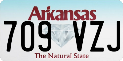 AR license plate 709VZJ