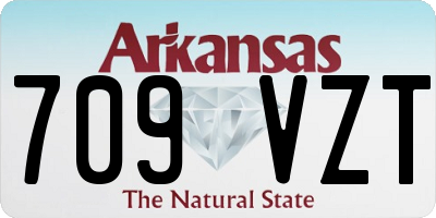AR license plate 709VZT