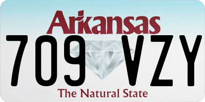 AR license plate 709VZY