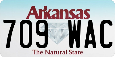 AR license plate 709WAC