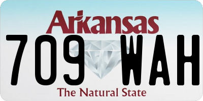 AR license plate 709WAH