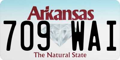 AR license plate 709WAI