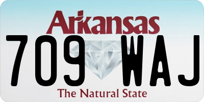 AR license plate 709WAJ