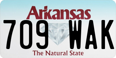 AR license plate 709WAK