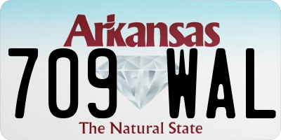 AR license plate 709WAL