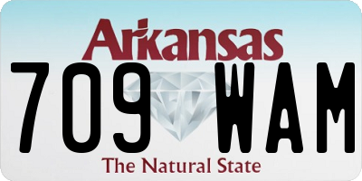 AR license plate 709WAM