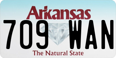 AR license plate 709WAN