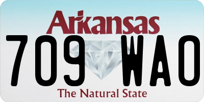 AR license plate 709WAO