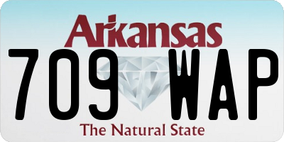 AR license plate 709WAP