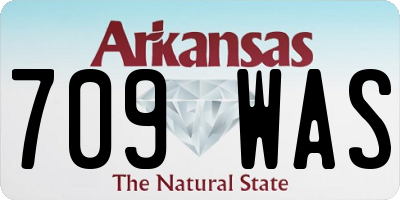 AR license plate 709WAS