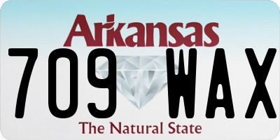 AR license plate 709WAX