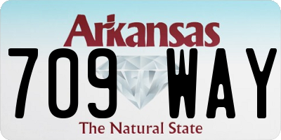 AR license plate 709WAY