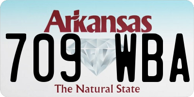 AR license plate 709WBA
