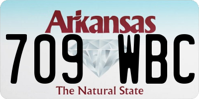 AR license plate 709WBC