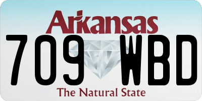 AR license plate 709WBD
