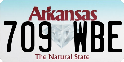 AR license plate 709WBE