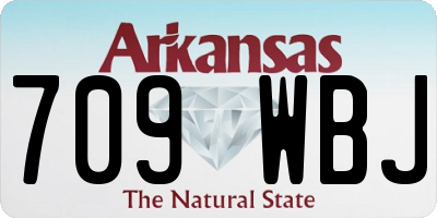 AR license plate 709WBJ