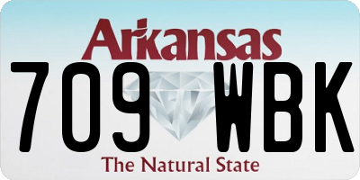 AR license plate 709WBK