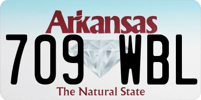 AR license plate 709WBL