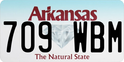 AR license plate 709WBM
