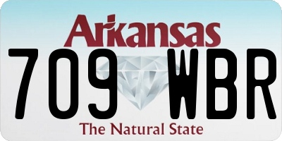 AR license plate 709WBR
