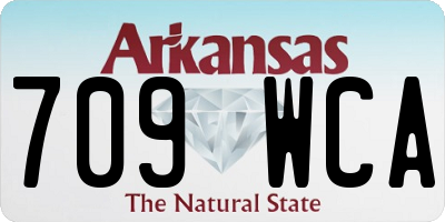 AR license plate 709WCA