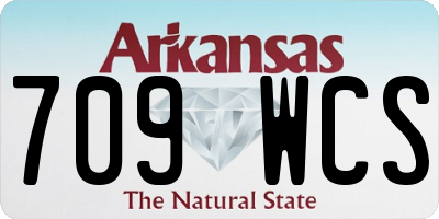 AR license plate 709WCS