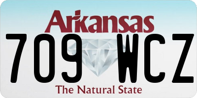 AR license plate 709WCZ