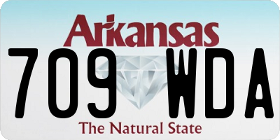 AR license plate 709WDA