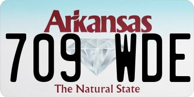 AR license plate 709WDE