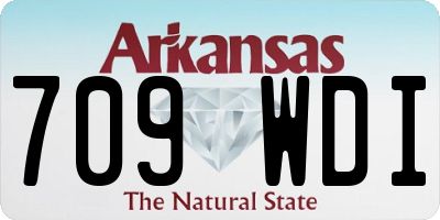 AR license plate 709WDI