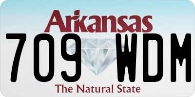 AR license plate 709WDM