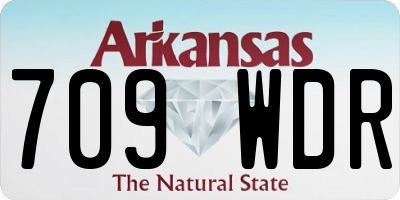 AR license plate 709WDR