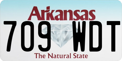AR license plate 709WDT