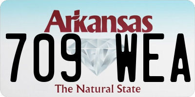 AR license plate 709WEA