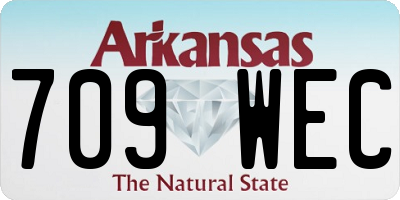 AR license plate 709WEC