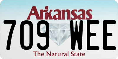 AR license plate 709WEE