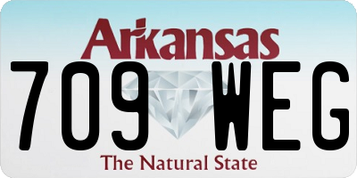 AR license plate 709WEG