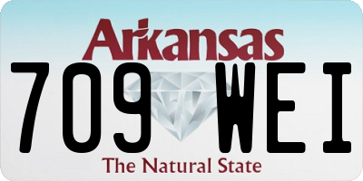 AR license plate 709WEI