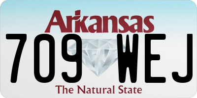 AR license plate 709WEJ