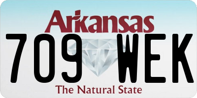 AR license plate 709WEK
