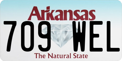 AR license plate 709WEL