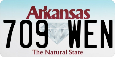 AR license plate 709WEN