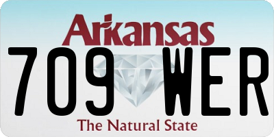 AR license plate 709WER